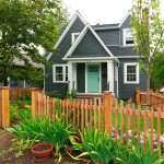 Outside of renovated home in Arlington, Virginia