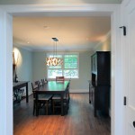 Dining room in renovated home in Arlington, Virginia