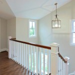 Staircase in renovated home in Arlington, Virginia