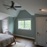 Bedroom of renovated Arlington, Virginia home