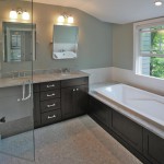 Luxury bathroom of renovated Arlington, Virginia home