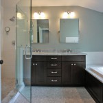 Luxury bathroom of renovated Arlington, Virginia home
