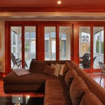 Living room in luxury custom built Chevy Chase home, Maryland