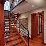 Staircase in custom built Chevy Chase home, Maryland