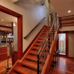 Staircase in custom built Chevy Chase home, Maryland