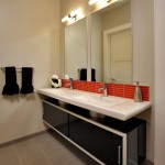 Modern bathroom in luxury custom built Chevy Chase home, Maryland
