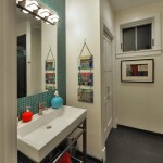 Bathroom in custom guest house in Chevy Chase, Maryland