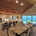 Kitchen and dining room of renovated modern home on the Maryland Eastern Shore
